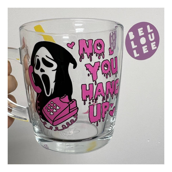 No you hang up glass mug