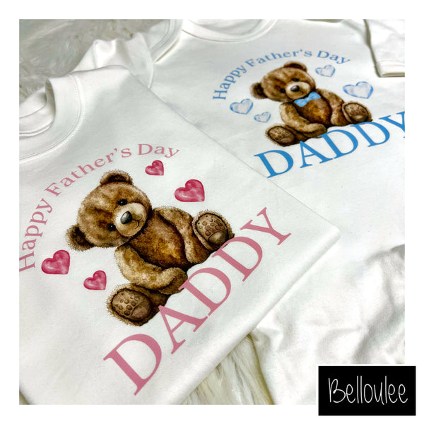 Father’s Day bear in pink or blue