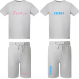 Frozen grey shorts and t-shirt set