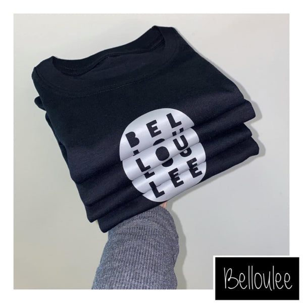 Belloulee logo black T-shirt