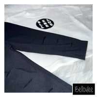 Belloulee logo leggings and t-shirt set
