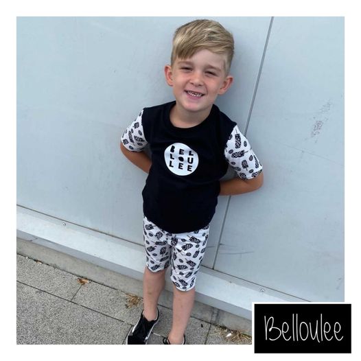 Belloulee branded ice lolly shorts set