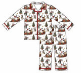 Traditional Christmas Mouse Kids Pyjamas Set