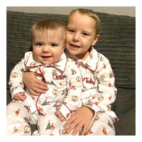 Traditional Christmas rabbits Kids Pyjamas Set