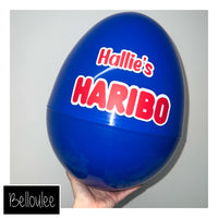 Haribo filled and wrapped egg