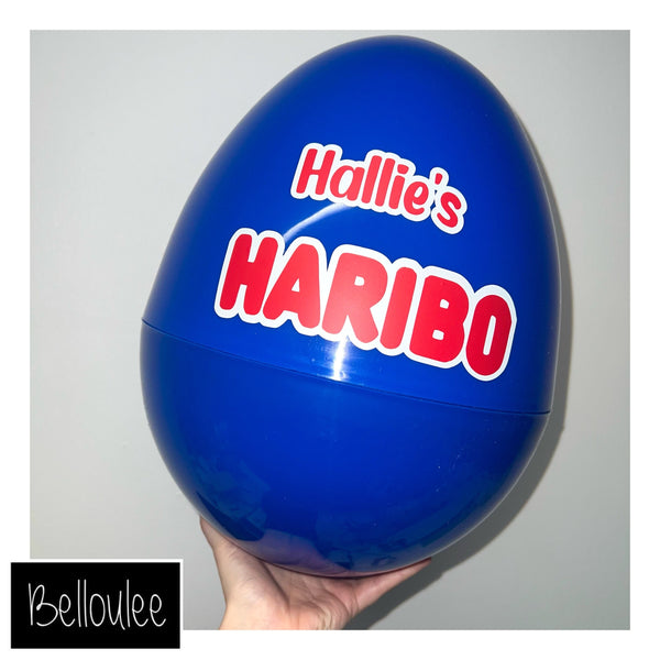 Haribo filled and wrapped egg