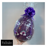 Cellophane bag and bow set for giant eggs