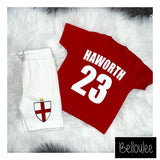 Football shorts and t-shirt set