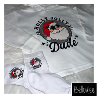 Holly jolly dude and socks set