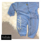 Blue bunny onesie