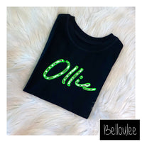 Neon green Dalmatian print T-shirt