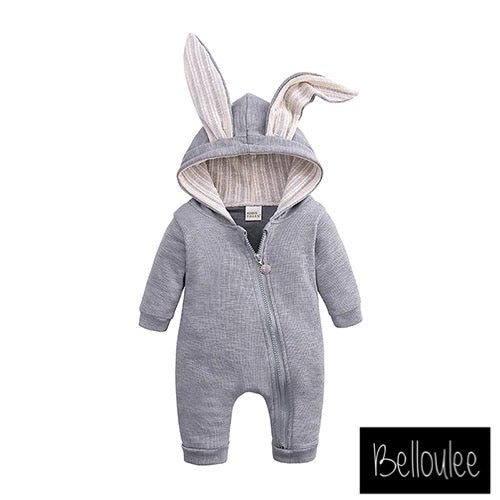 Grey bunny onesie