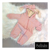 Pink bunny onesie