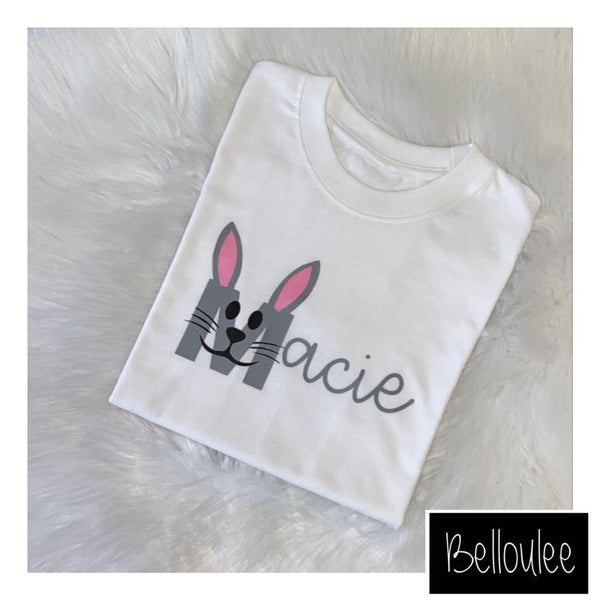 Easter bunny name t-shirt