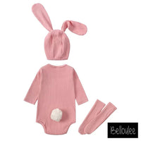 Bunny set in pink