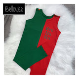 Bro Ho Ho half Christmas romper