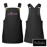 Black pinafore dress