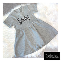 Grey name dress