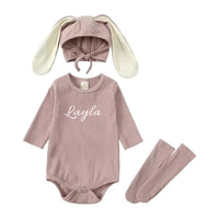 Bunny set in taupe