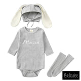 Bunny set in grey